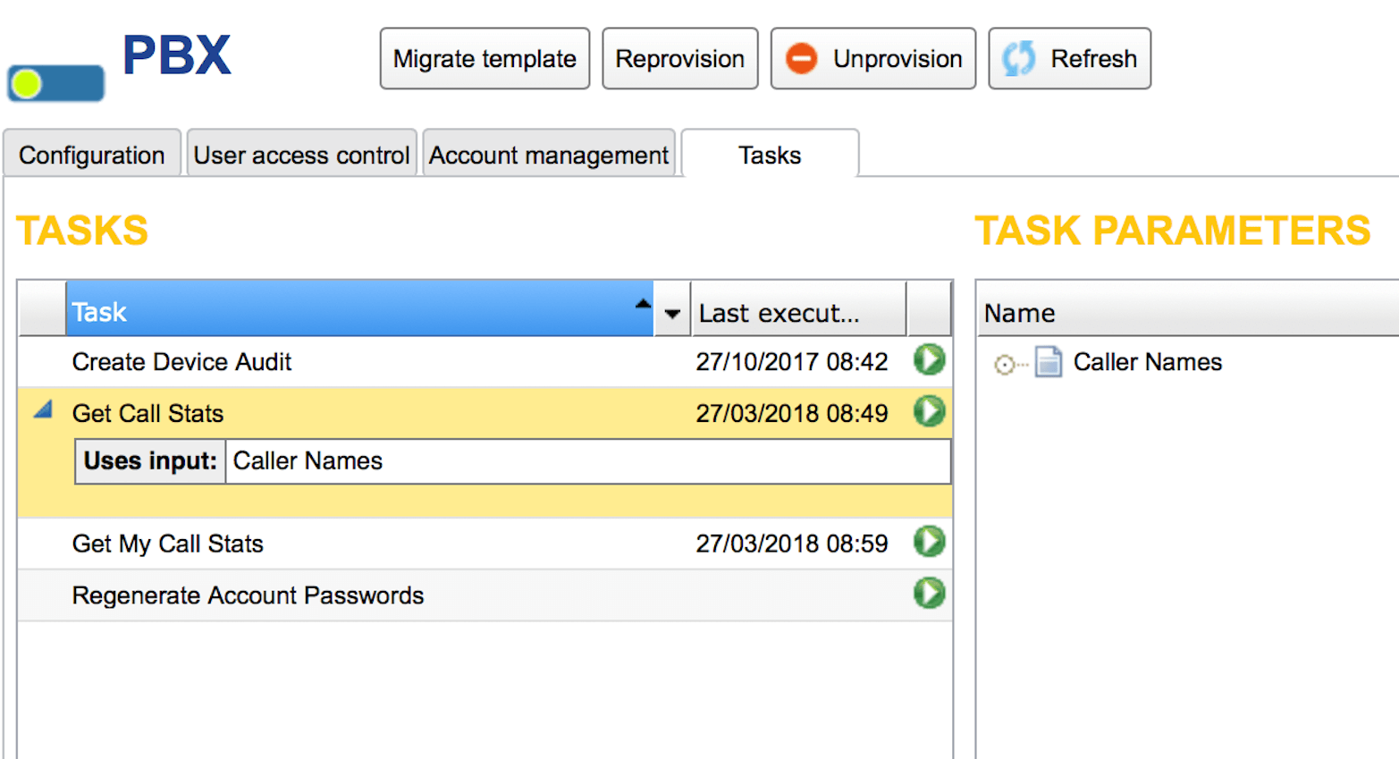 PBX Asterisk Now Call Stats