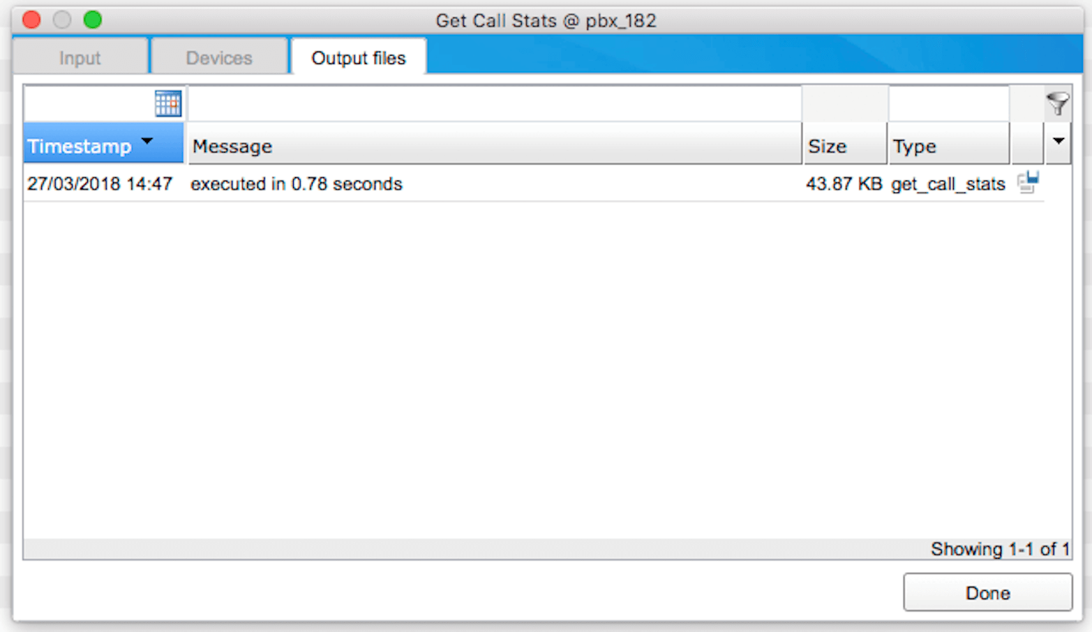 PBX Asterix Now Output Files