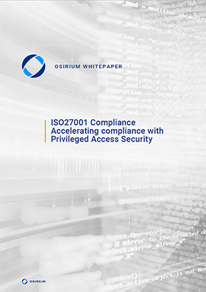 Accelerating ISO27001 with PAM cover