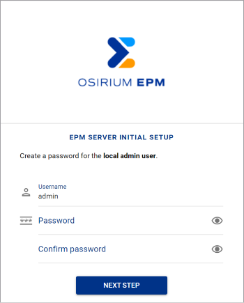 EPM browser login window