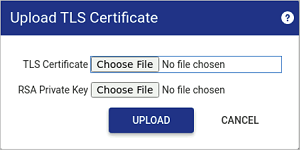 Upload Certificate