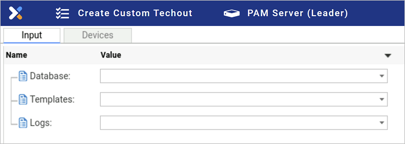 Create custom techout task