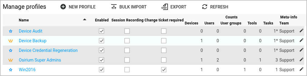 Multi row selection