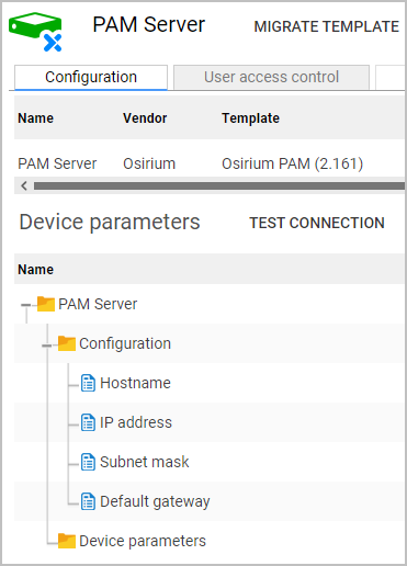 Osirium server config