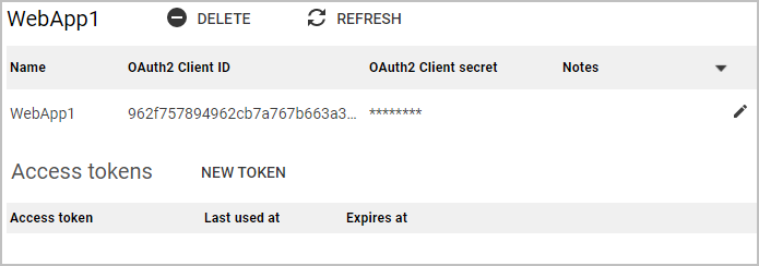 OAuth2 named detail page