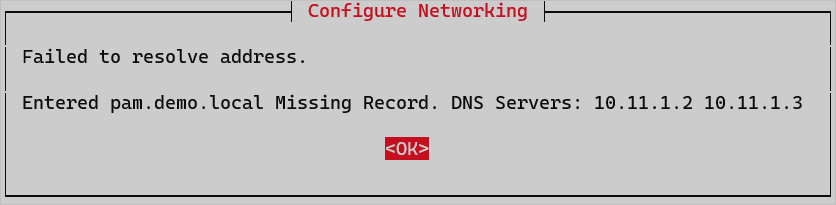 Hostname resolution error