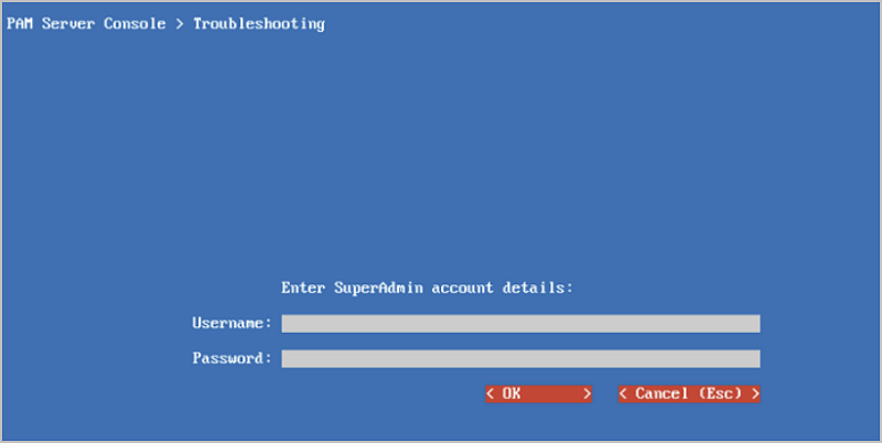 Console SuperAdmin logon