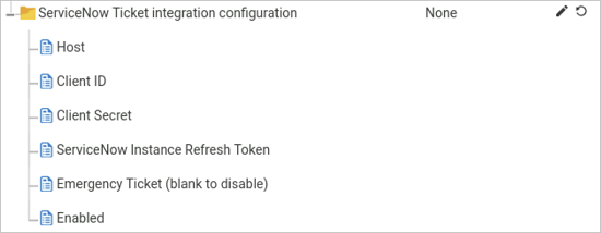 ServiceNow config