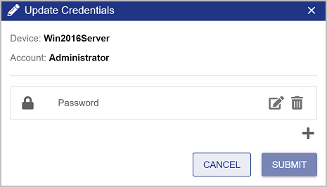 Client Update stored credentials