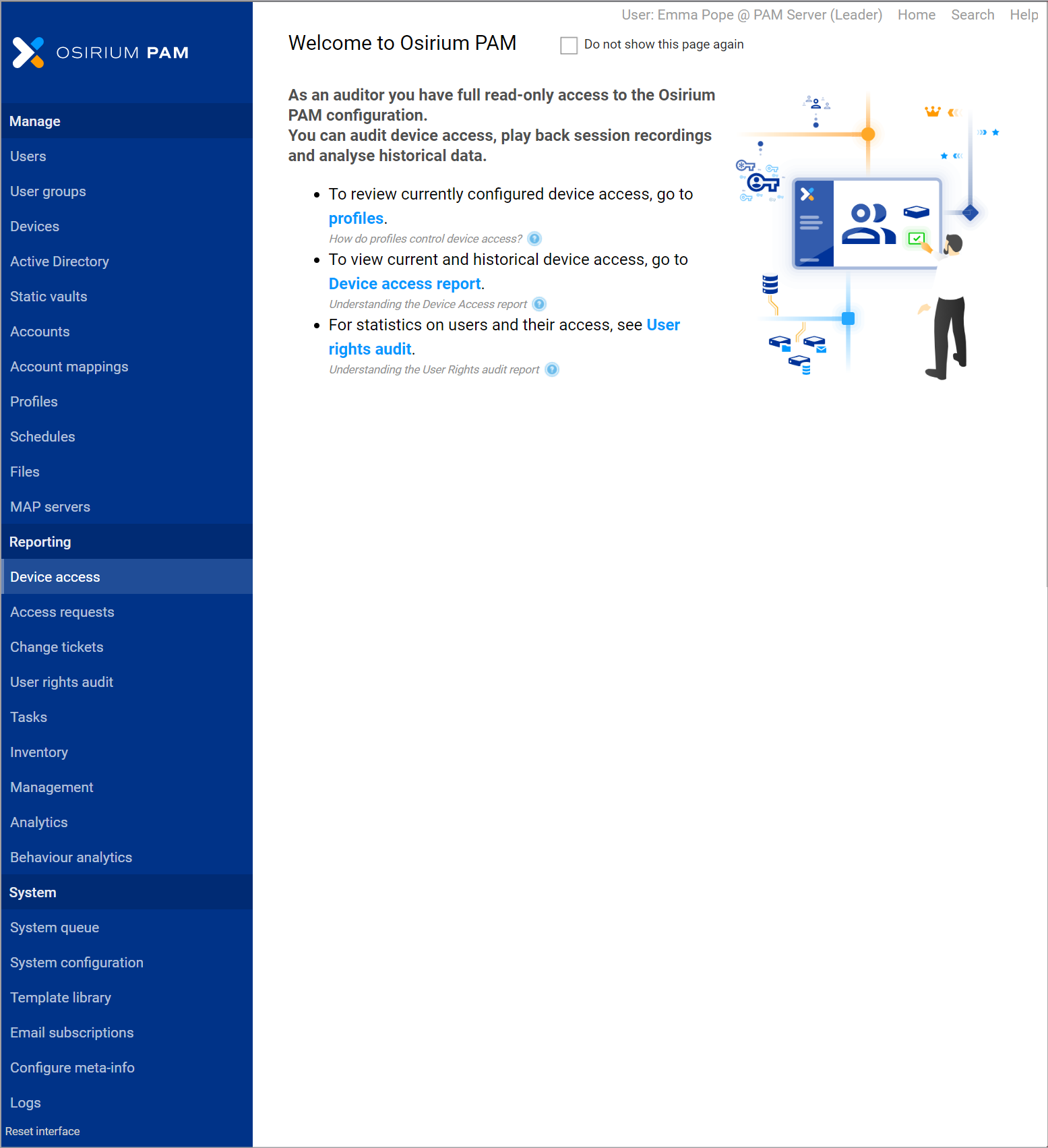Auditor Admin Interface
