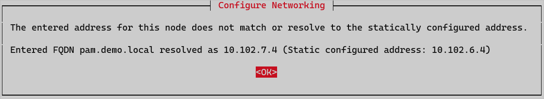 FQDN resolution error