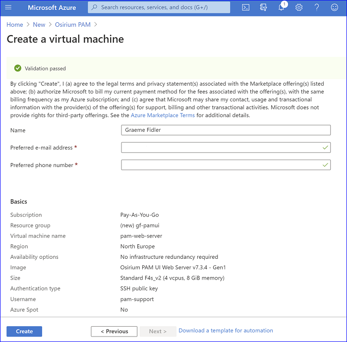 Create virtual machine disks