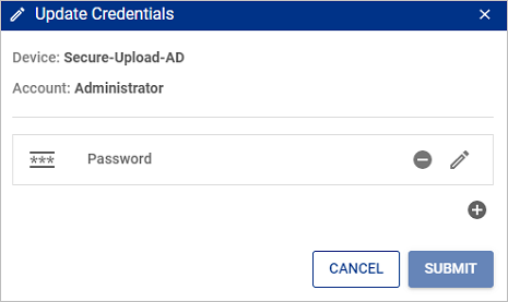 Client Update stored credentials