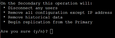 Secondary operation list