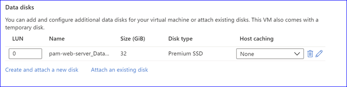 Create virtual machine disks