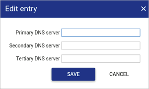 DNS Edit entry