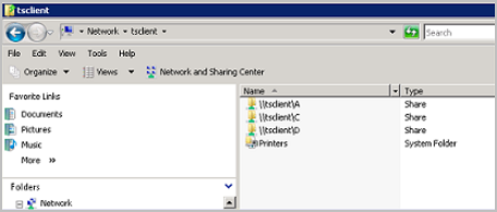 RDP Drive mapping example