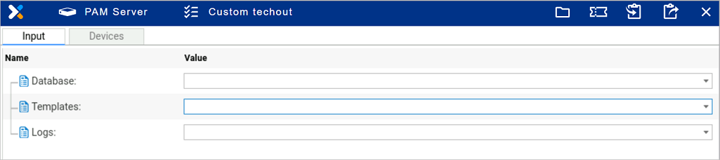 Create custom techout task