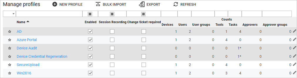 Multi row selection