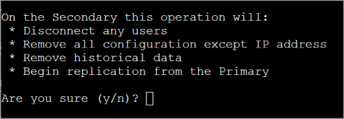 Secondary operation list