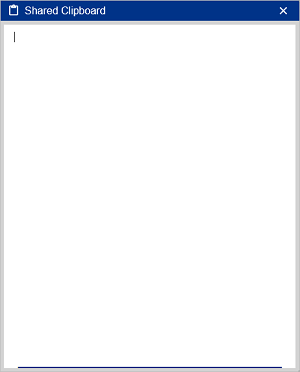 Shared Clipboard Empty