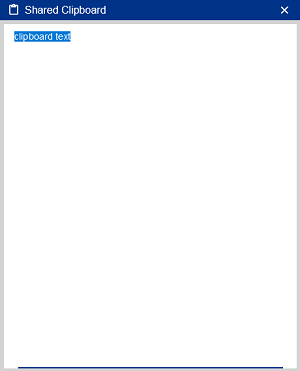 Shared Clipboard Empty