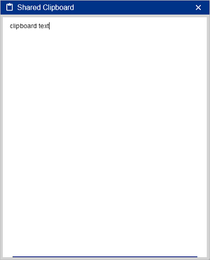Shared Clipboard Empty
