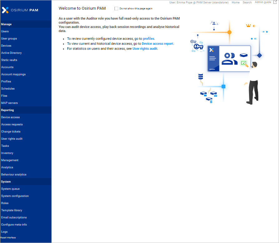 Auditor Admin Interface