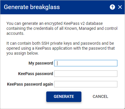 Generate breakglass