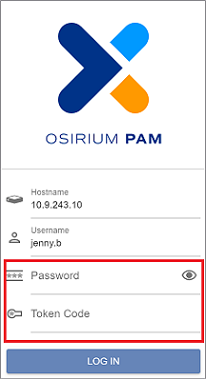 Password and token