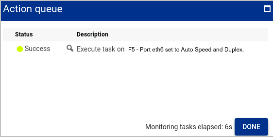 Task message with input