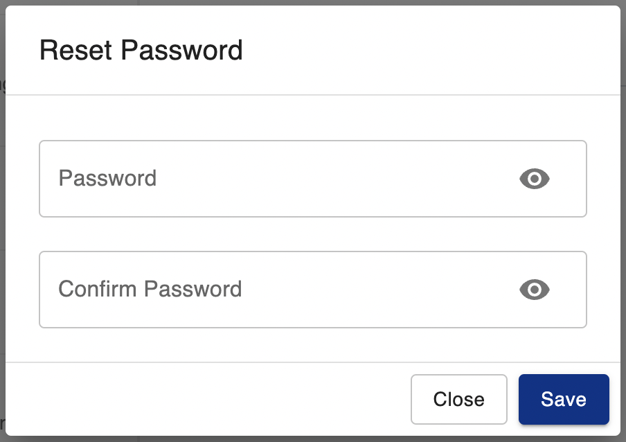 Admin Password Dialog